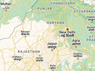 Map showing location of Jhunjhunūn (28.12559, 75.39797)