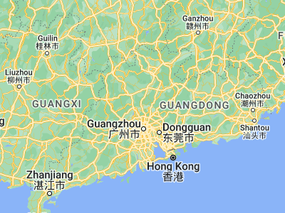 Map showing location of Jiangkou (23.73694, 113.22111)