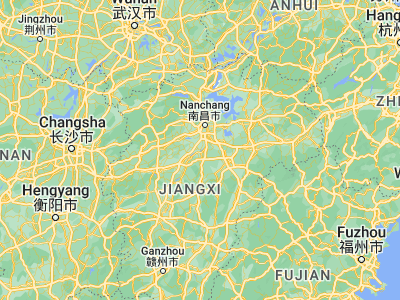 Map showing location of Jianguang (28.19377, 115.7836)