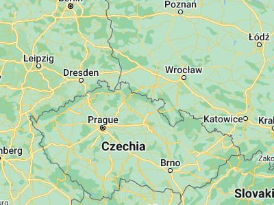 Map showing location of Jilemnice (50.6089, 15.50653)