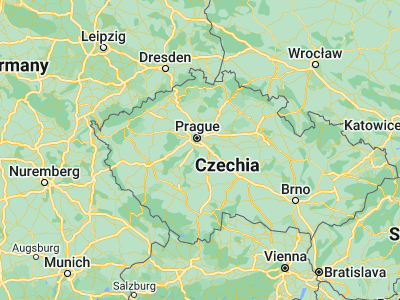 Map showing location of Jílové u Prahy (49.89545, 14.49333)