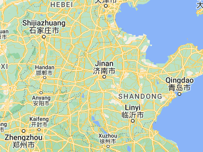 Map showing location of Jinan (36.66833, 116.99722)