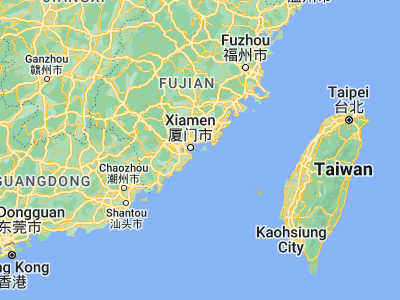 Map showing location of Jincheng (24.43667, 118.31833)