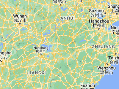 Map showing location of Jingdezhen (29.2947, 117.20789)
