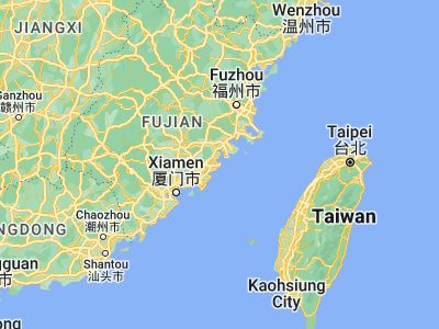 Map showing location of Jingfeng (24.97441, 118.96486)
