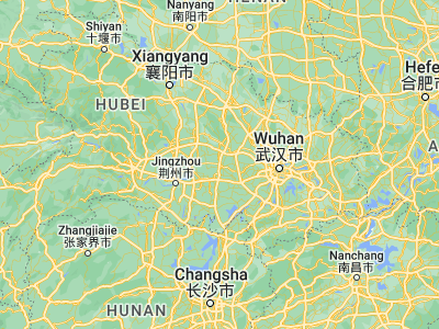 Map showing location of Jingling (30.65, 113.1)