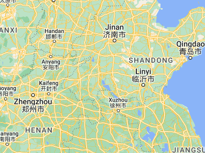 Map showing location of Jining (35.405, 116.58139)