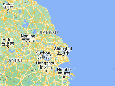 Map showing location of Jinsha (32.08982, 121.07355)