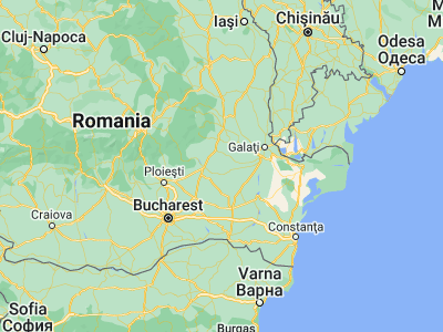 Map showing location of Jirlău (45.16667, 27.16667)