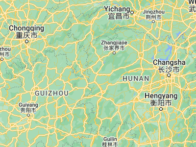 Map showing location of Jishou (28.31667, 109.71667)