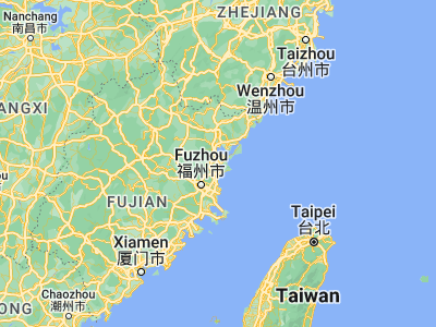 Map showing location of Jitou (26.46917, 119.61583)