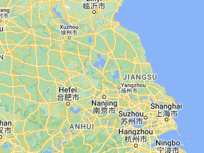 Map showing location of Jiupu (32.81447, 118.67793)