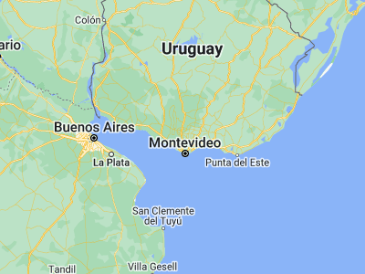 Map showing location of Joanicó (-34.58944, -56.25278)
