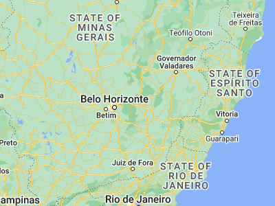 Map showing location of João Monlevade (-19.81, -43.17361)
