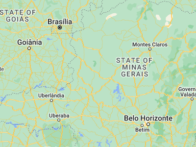 Map showing location of João Pinheiro (-17.7425, -46.1725)