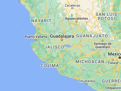 Map showing location of Jocotepec (20.28527, -103.42897)