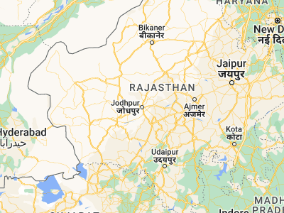 Map showing location of Jodhpur (26.26841, 73.00594)