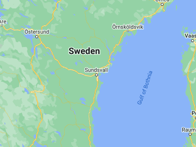Map showing location of Johannedal (62.43361, 17.37111)