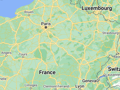 Map showing location of Joigny (47.98288, 3.40096)