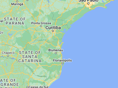 Map showing location of Joinville (-26.30444, -48.84556)