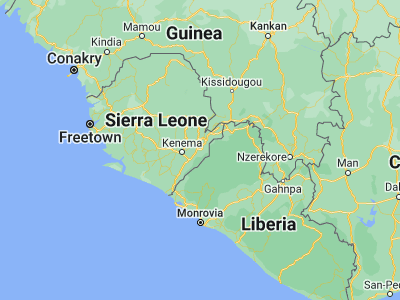 Map showing location of Jojoima (7.87917, -10.78778)