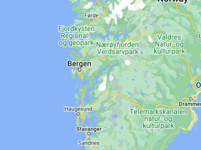Map showing location of Jondal (60.27561, 6.25229)