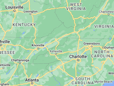 Map showing location of Jonesborough (36.29427, -82.47348)