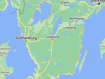 Map showing location of Jönköping (57.78145, 14.15618)