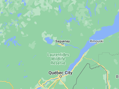 Map showing location of Jonquière (48.41648, -71.24884)
