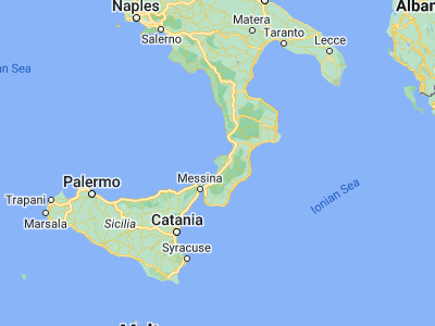 Map showing location of Joppolo (38.58338, 15.89709)