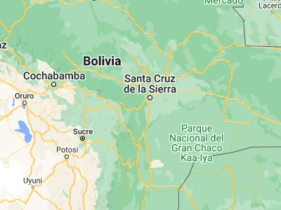 Map showing location of Jorochito (-18.05, -63.43333)