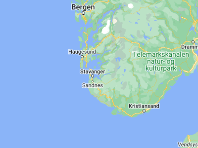 Map showing location of Jørpeland (59.02251, 6.04078)
