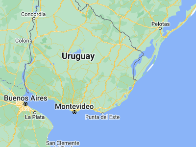 Map showing location of José Batlle y Ordóñez (-33.46667, -55.11667)