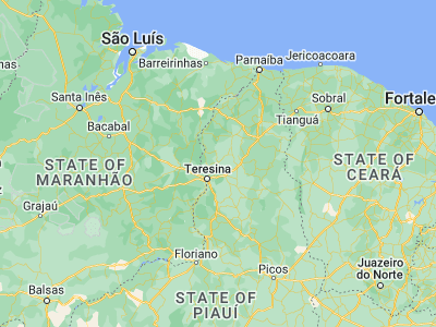 Map showing location of José de Freitas (-4.75639, -42.57556)