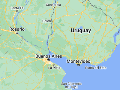 Map showing location of José Enrique Rodó (-33.68333, -57.56667)