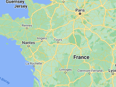 Map showing location of Joué-lés-Tours (47.35223, 0.66906)