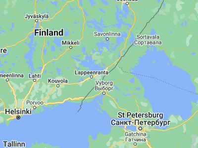 Map showing location of Joutseno (61.11796, 28.50763)