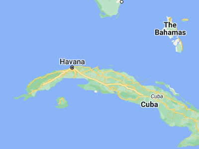 Map showing location of Jovellanos (22.80444, -81.19444)