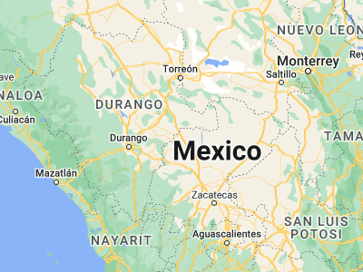 Map showing location of Juan Aldama (24.29154, -103.39249)