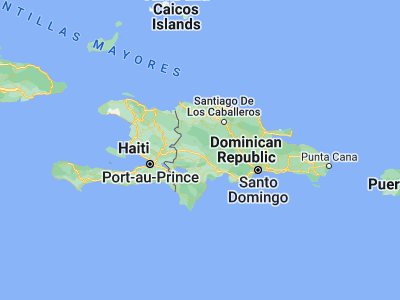 Map showing location of Juan de Herrera (18.87402, -71.2383)
