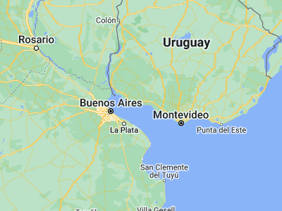 Map showing location of Juan L. Lacaze (-34.43333, -57.41667)