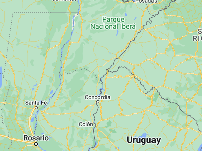 Map showing location of Juan Pujol (-30.41873, -57.85612)