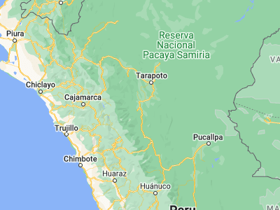 Map showing location of Juanjuí (-7.17697, -76.72774)