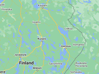 Map showing location of Juankoski (63.06667, 28.35)