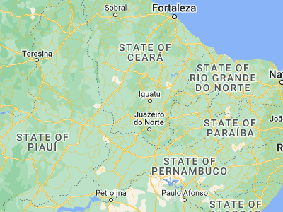 Map showing location of Jucás (-6.52528, -39.5275)
