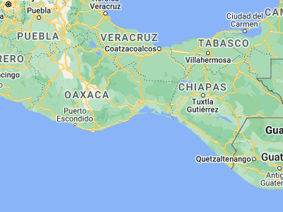 Map showing location of Juchitán de Zaragoza (16.43603, -95.01975)