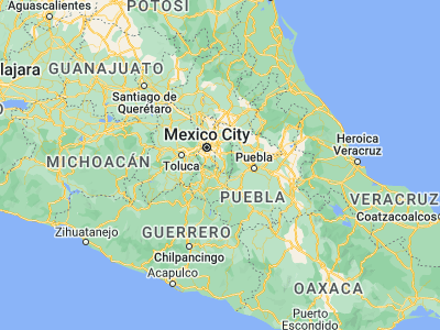 Map showing location of Juchitepec de Mariano Riva Palacio (19.10224, -98.87987)