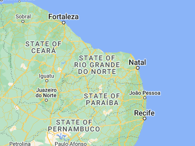 Map showing location of Jucurutu (-6.03389, -37.02028)