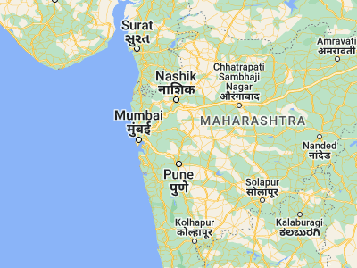 Map showing location of Junnar (19.2, 73.88333)