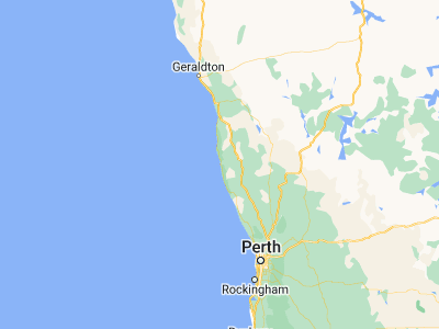 Map showing location of Jurien Bay (-30.30591, 115.03825)